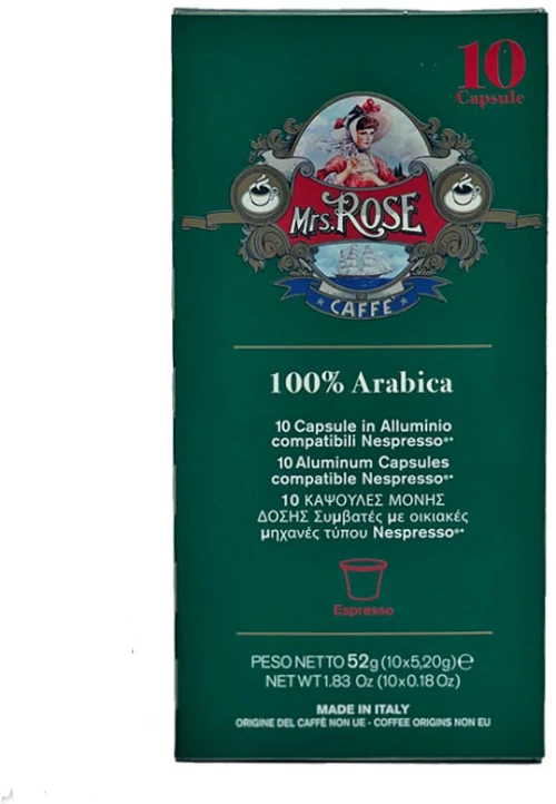 Κάψουλες Nespresso συμβατές Mrs Rose 10 τεμάχια