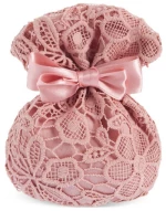 Μπομπονιέρα γάμου Πουγκί από μετάξι σαντούκ  Πακέτο 40τμχ Π370-170
