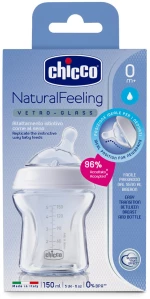 Chicco Μπιμπερό Γυάλινο Natural Feeling 150ml