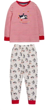 Πιτζάμες παιδικές Frugi Penguin Play