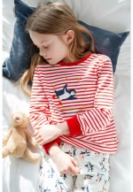 Πιτζάμες παιδικές Frugi Penguin Play