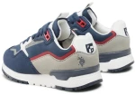 Παιδικά Παπούτσια Sneakers U.S.Polo LUKE blue-grey-red με κορδόνι