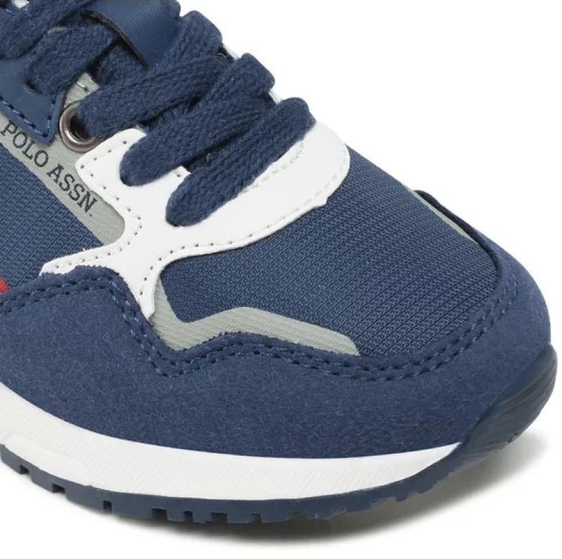 Παιδικά Παπούτσια Sneakers U.S.Polo LUKE blue-grey-red με κορδόνι