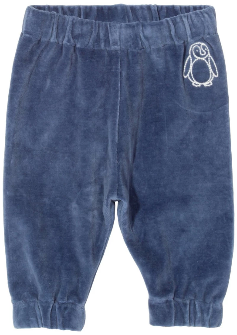 Παντελόνι velour "Penguin blue" Kite οργανικό βαμβάκι