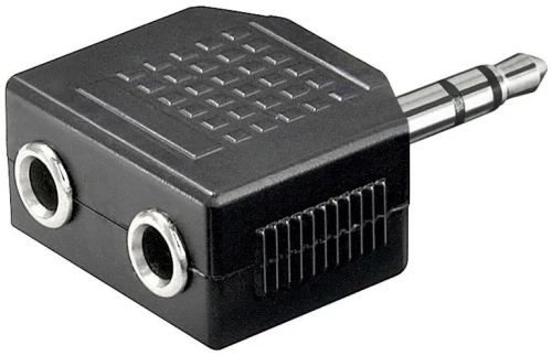 OEM ADAPTOR STEREO 3.5MM ΣΕ 2 STEREO 3.5MM ΘΗΛ. 02.008.0005