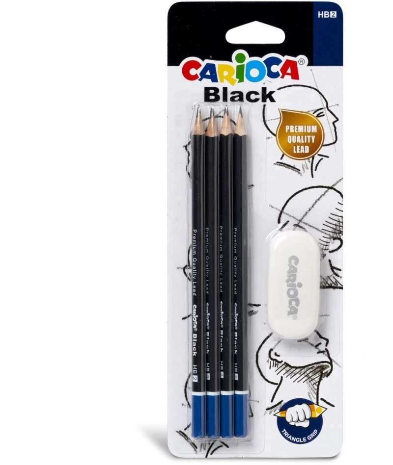 ΣΕΤ CARIOCA 4 ΜΟΛΥΒΙΑ HB &amp ΓΟΜΑ 60-815