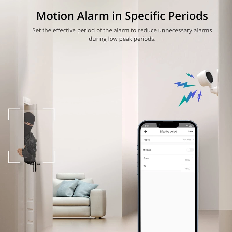 SONOFF smart κάμερα S-CAM με ηχητικό συναγερμό  1080p FHD  Wi-Fi