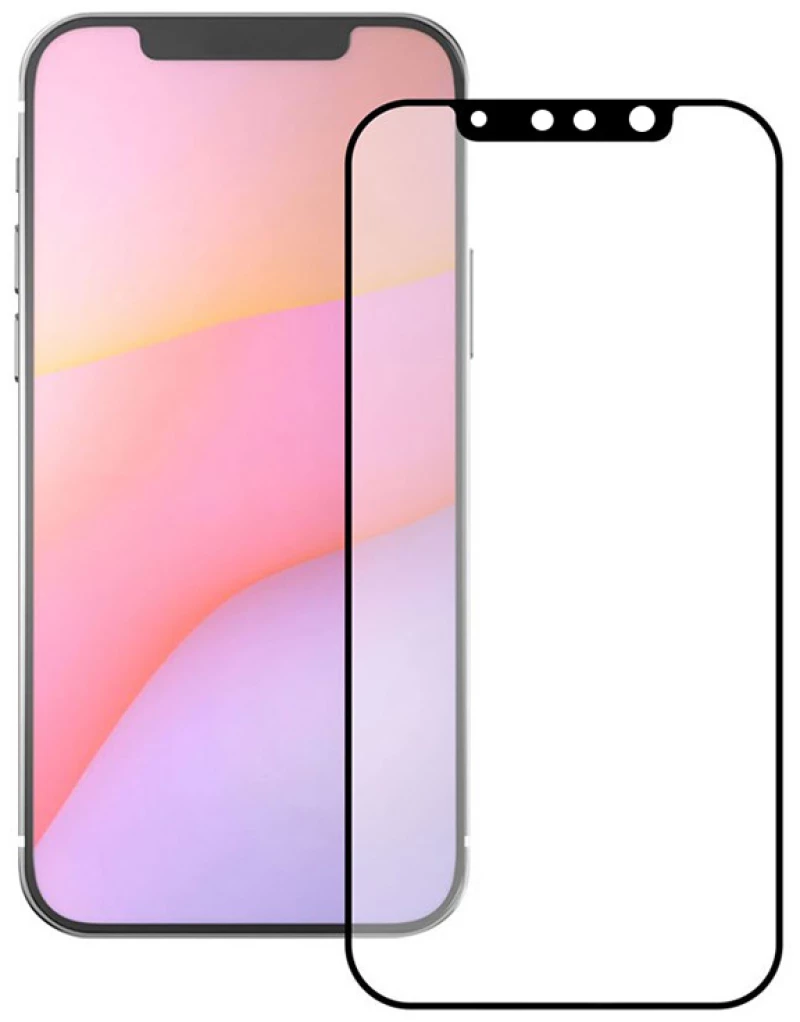 POWERTECH tempered glass 5D TGC-0517  iPhone 13/13 Pro  full glue  μαύρο