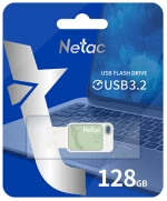 NETAC USB Flash Drive UA31, 128GB, USB 3.2, πράσινο