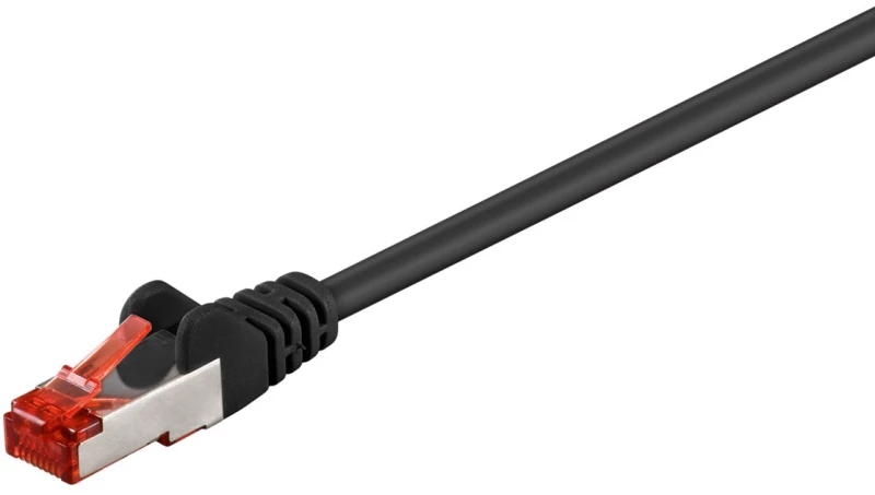 GOOBAY καλώδιο S/FTP (PiMF) CAT6 95468, CCA, AWG 27/7, 0.5m, μαύρο