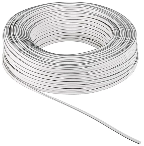 POWERTECH καλώδιο ήχου 2x 0.75mm² CAB-SP027, Copper, 10m, λευκό