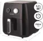 First Austria FA-5053-1 Φριτέζα αέρος χωρίς λάδι 6.2 L 1700 W