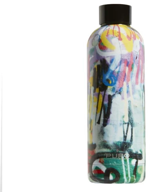 Puro Hot Cold Graffiti Bottle 500ml - Μαύρο