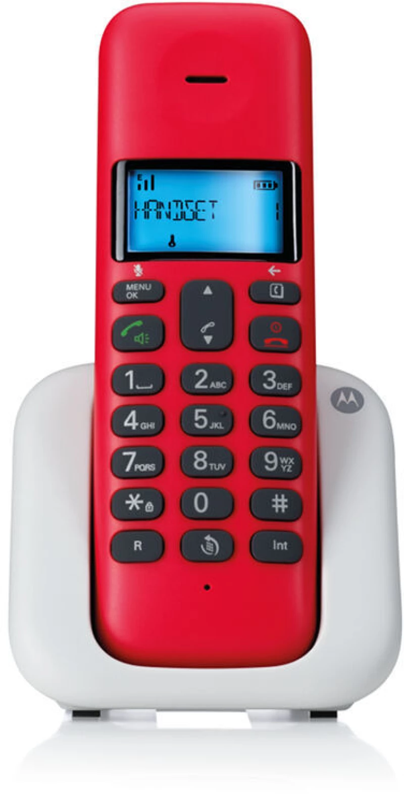 Motorola T301 Cherry (Ελληνικό Μενού) Ασύρματο τηλέφωνο με ανοιχτή ακρόαση