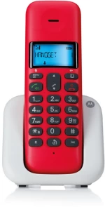 Motorola T301 Cherry (Ελληνικό Μενού) Ασύρματο τηλέφωνο με ανοιχτή ακρόαση