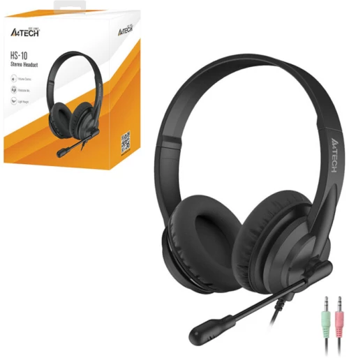 A4 Tech HS-10 Ενσύρματα stereo on ear ακουστικά με μικρόφωνο