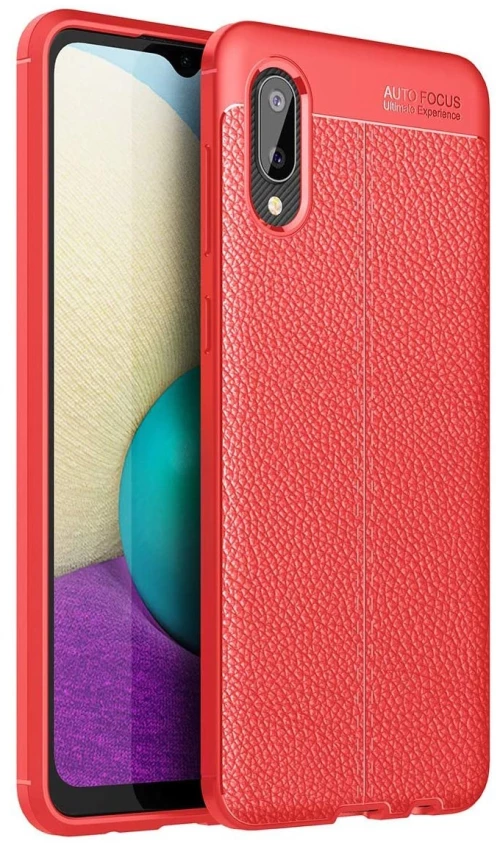 Θήκη Ancus AutoFocus Shock Proof για Samsung SM-A025F Galaxy A02s Κόκκινη