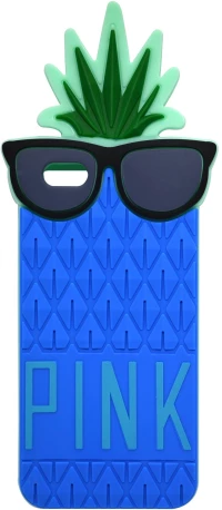 Θήκη Σιλικόνης Ancus Pineapple για Apple iPhone 6 Plus/6S Plus Μπλέ