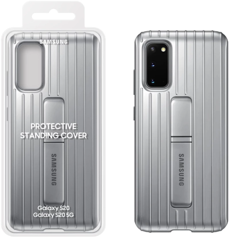 ΘΗΚΗ SAMSUNG S20 G980 PROTECTIVE STANDING COVER EF-RG980CSEGEU SILVER PACKING OR