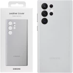 ΘΗΚΗ SAMSUNG S22 ULTRA 5G S908 LEATHER COVER EF-VS908LJEGWW LIGHT GREY PACKING OR