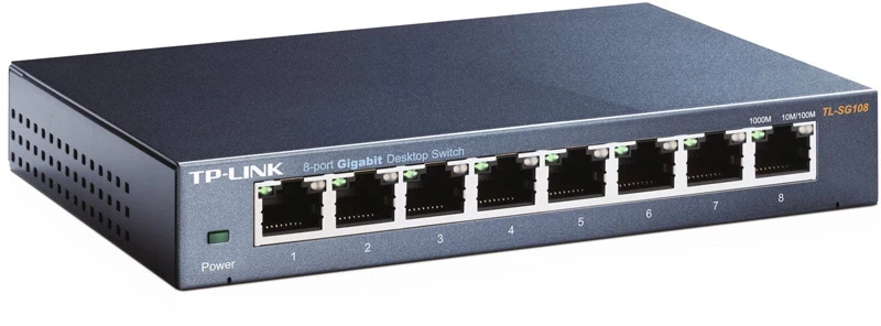 TP-LINK Desktop Switch TL-SG108 8 Θυρών, 10/100/1000Mbps, Ver. 6.0