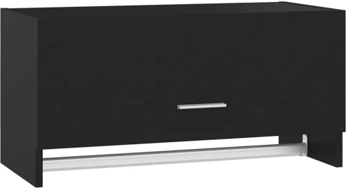 vidaXL Ντουλάπα Μαύρη 70 x 32,5 x 35 εκ. από Μοριοσανίδα N/A Μαύρο