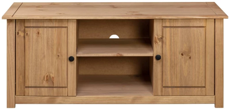 282670 vidaXL TV Cabinet 120x40x50 cm Solid Pine Wood Panama Range N/A Καφέ