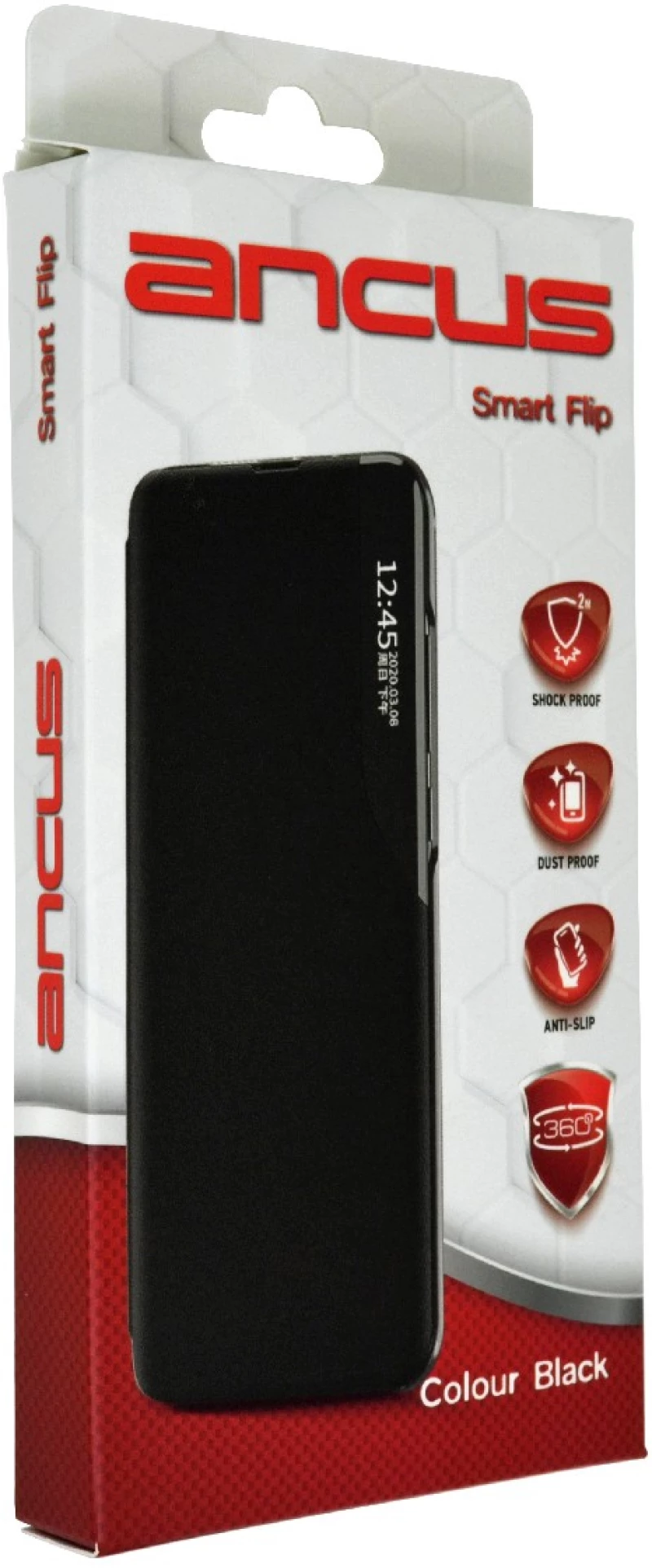 Θήκη Book Ancus Smart Flip για Samsung SM-S906 Galaxy S22+ 5G TPU Μαύρο