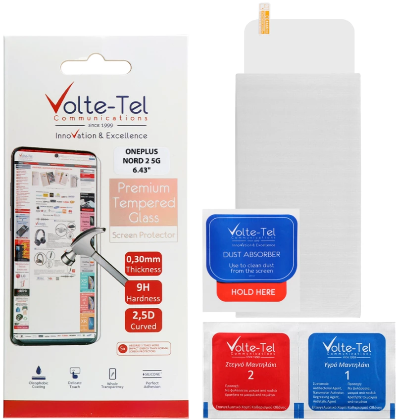 VOLTE-TEL TEMPERED GLASS REALME GT 2 5G 6.62" 9H 0.30mm 2.5D FULL GLUE