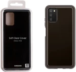 ΘΗΚΗ SAMSUNG A03s A038 6.5" SOFT CLEAR COVER EF-QA038TBEGEU BLACK PACKING OR