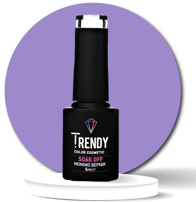 ΗΜΙΜΟΝΙΜΟ ΒΕΡΝΙΚΙ TRENDY - No026 LAVENDER- 6ml