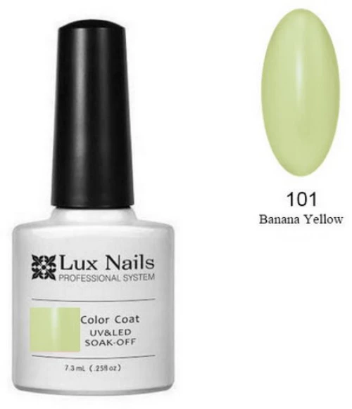 ΗΜΙΜΟΝΙΜΟ ΕΠΑΓΓΕΛΜΑΤΙΚΟ ΒΕΡΝΙΚΙ LUX NAILS - No101 (BANANA YELLOW) 7.3ml
