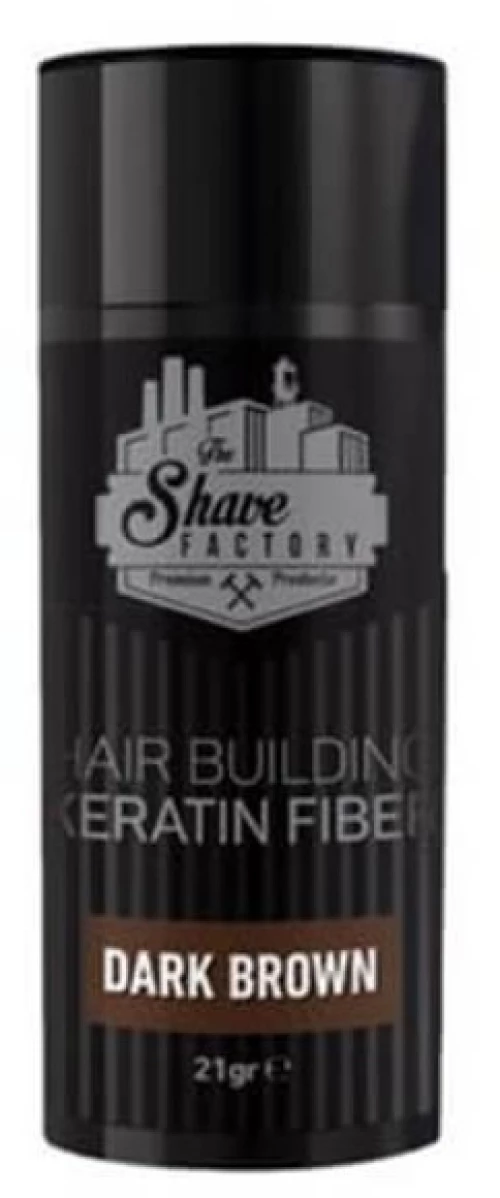 HAIR BUILDING FIBER DARKBROWN THE SHAVE FACTORY-21gr