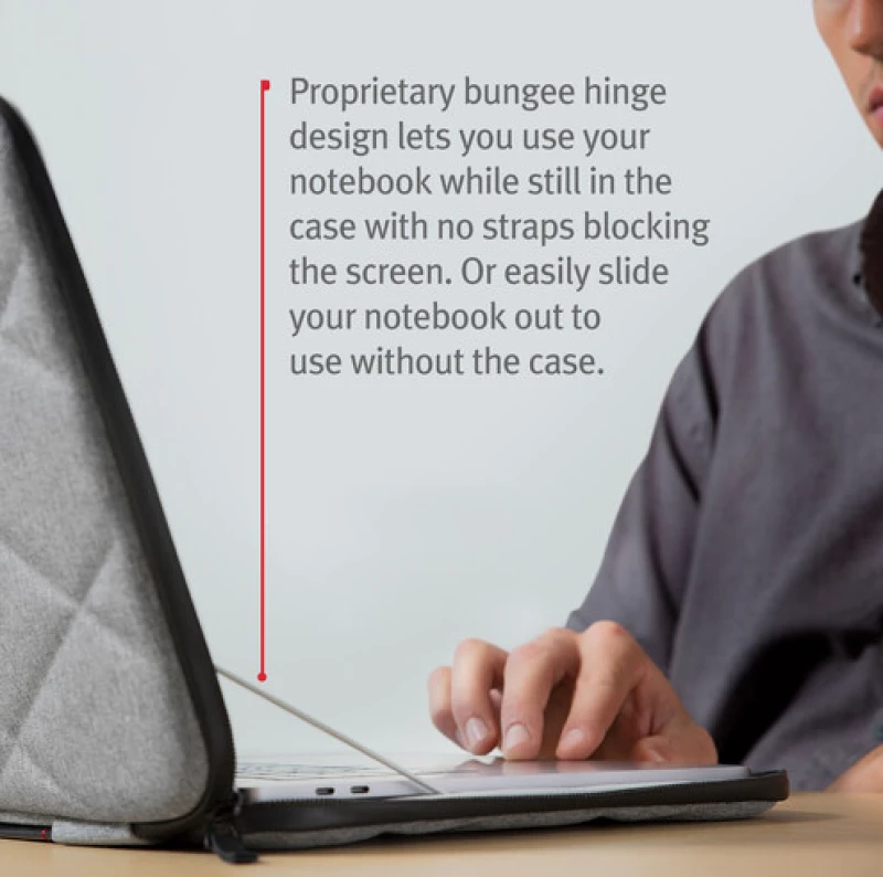 Θήκη TWELVE SOUTH SuitCase SLIM BRIEF Handle για Φορητούς υπολογιστές και Macbook Pro 16 - ΓΚΡΙ - TW-12-2018