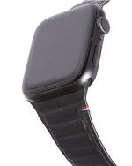 Decoded Δερμάτινο Strap ΜΑΓΝΗΤΙΚΟ Traction για Apple Watch SERIES - 42mm-44mm-45mm - ΜΑΥΡΟ - D9AWS44TS1BK