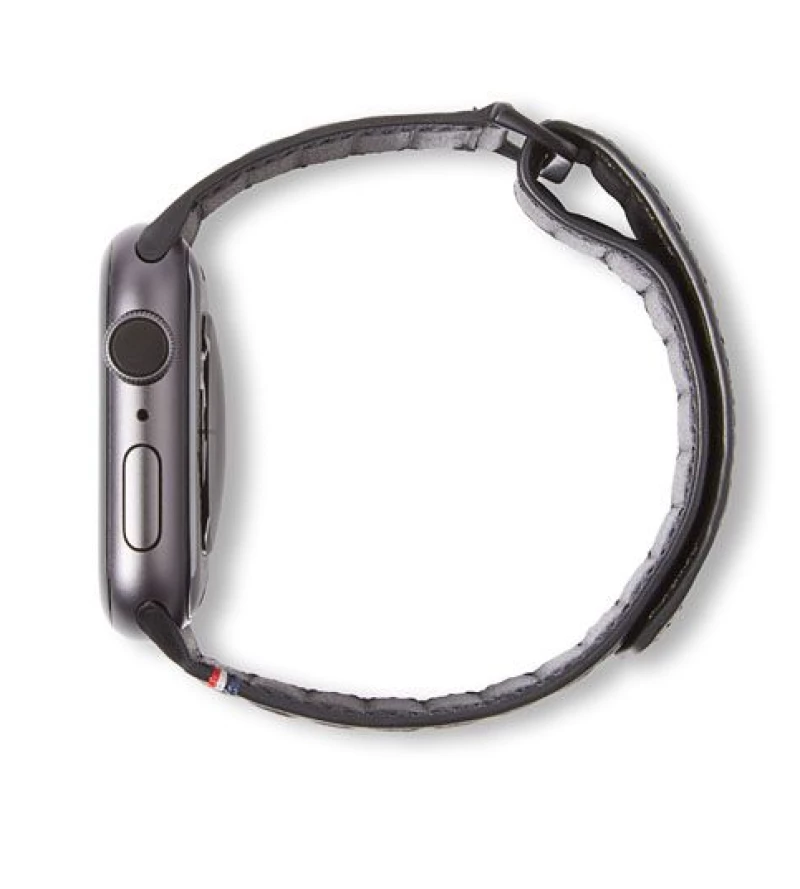 Decoded Δερμάτινο Strap ΜΑΓΝΗΤΙΚΟ Traction για Apple Watch SERIES - 42mm-44mm-45mm - ΜΑΥΡΟ - D9AWS44TS1BK
