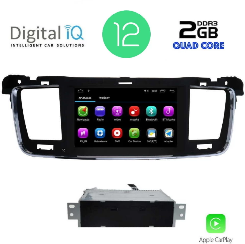 DIGITAL IQ MSM 381_CP (7'' DVD) MULTIMEDIA OEM PEUGEOT 508 mod. 2010-2015