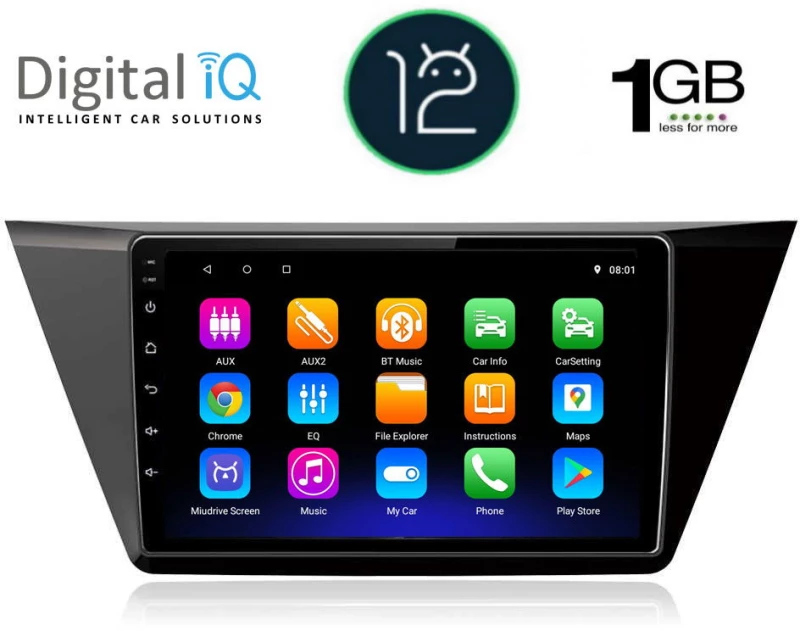 DIGITAL IQ RTA 1769_GPS (10inc) MULTIMEDIA TABLET OEM VW TOURAN mod. 2016>