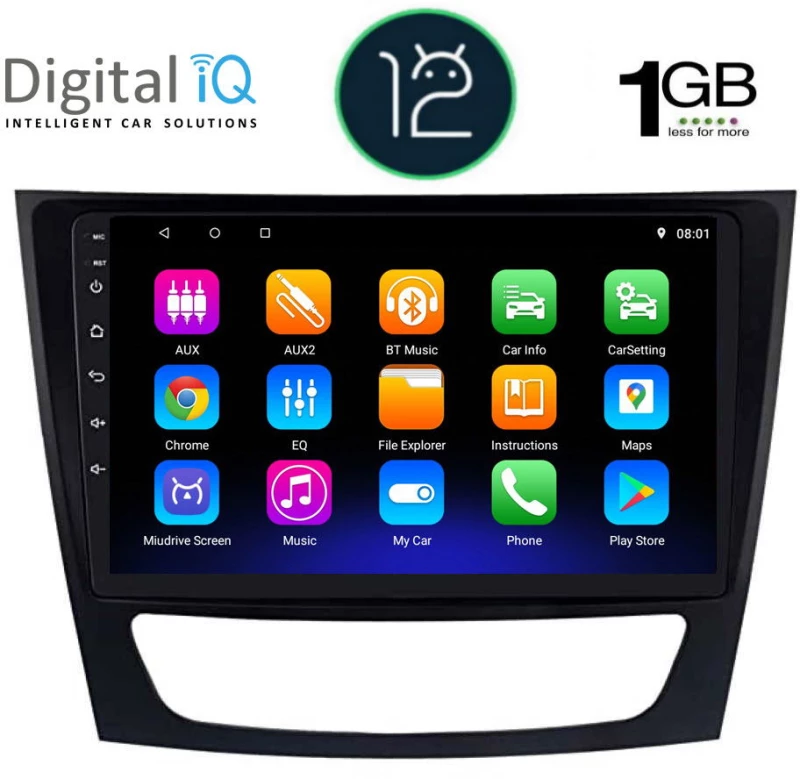 DIGITAL IQ RTA 1408_GPS (9inc) MULTIMEDIA TABLET OEM MERCEDES E (W211) – CLS (W219) mod. 2003-2009