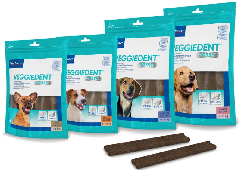 VeggieDent (15τμχ) της Virbac M για 10 με 30 kg με Χλωρεξιδίνη