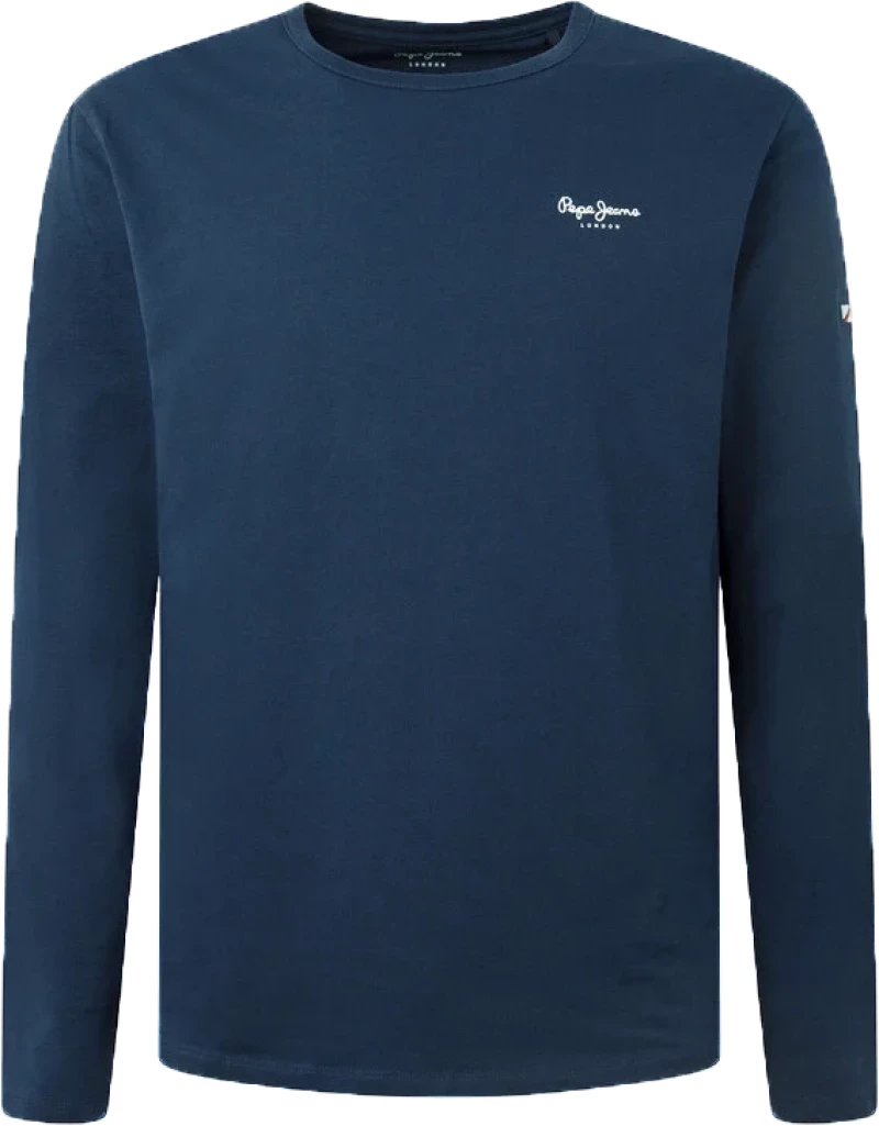 Pepe Jeans T-Shirt Μακρυμάνικο Σκούρο Μπλε ORIGINAL BASIC 2 LONG N PM508211-595 NAVY
