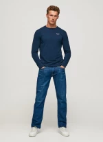 Pepe Jeans T-Shirt Μακρυμάνικο Σκούρο Μπλε ORIGINAL BASIC 2 LONG N PM508211-595 NAVY