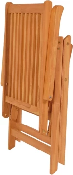 vidaXL Καρέκλες Κήπου 6 τεμ. από Μασίφ Ξύλο Teak με Κρεμ Μαξιλάρια N/A Κρεμ