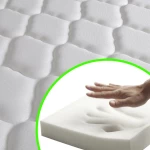vidaXL Στρώμα Αφρού Μνήμης 200 x 120 x 17 εκ. 120 x 200 cm Λευκό