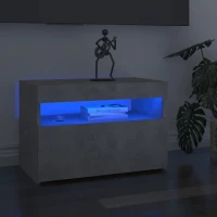 vidaXL Έπιπλο Τηλεόρασης με LED Γκρι Σκυροδέματος 60 x 35 x 40 εκ. 60 x 35 x 40 cm Γκρι