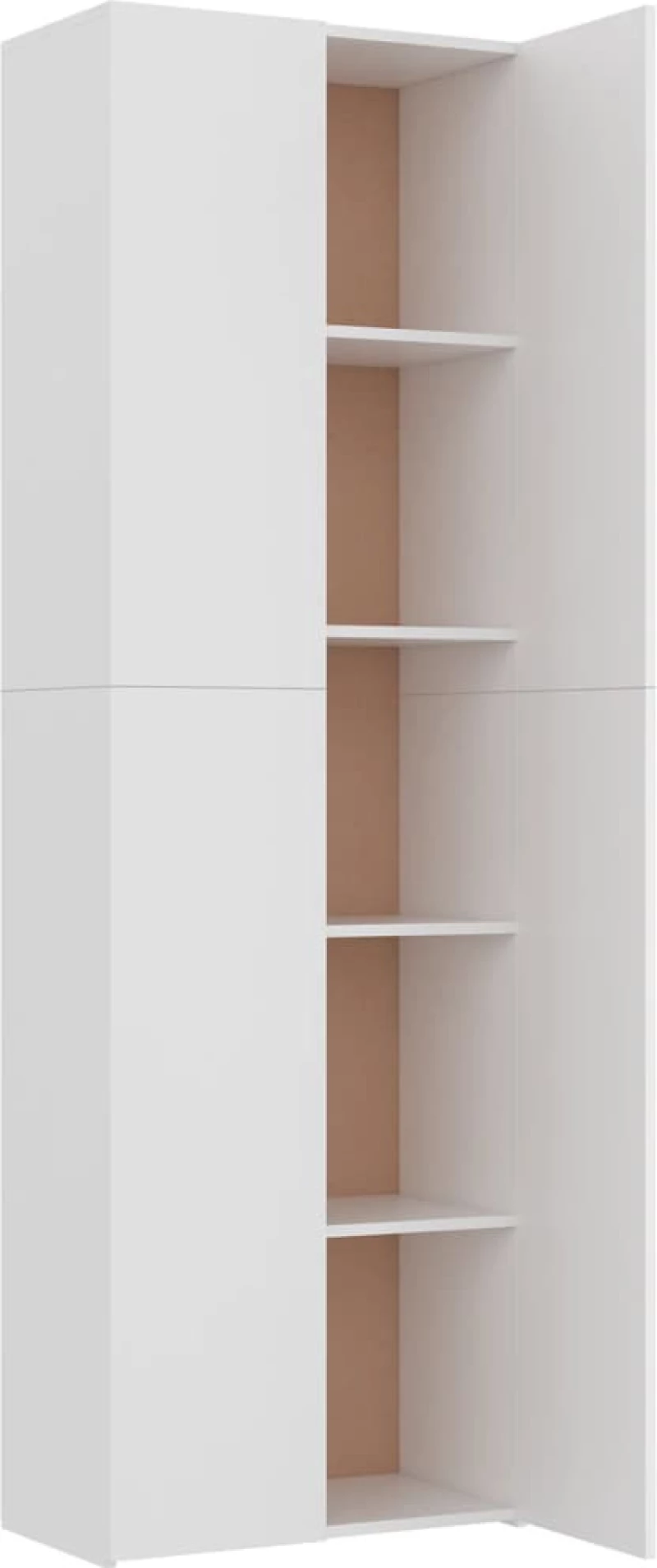 vidaXL Ντουλάπα Γραφείου Λευκή 60 x 32 x 190 εκ. από Μοριοσανίδα N/A Λευκό