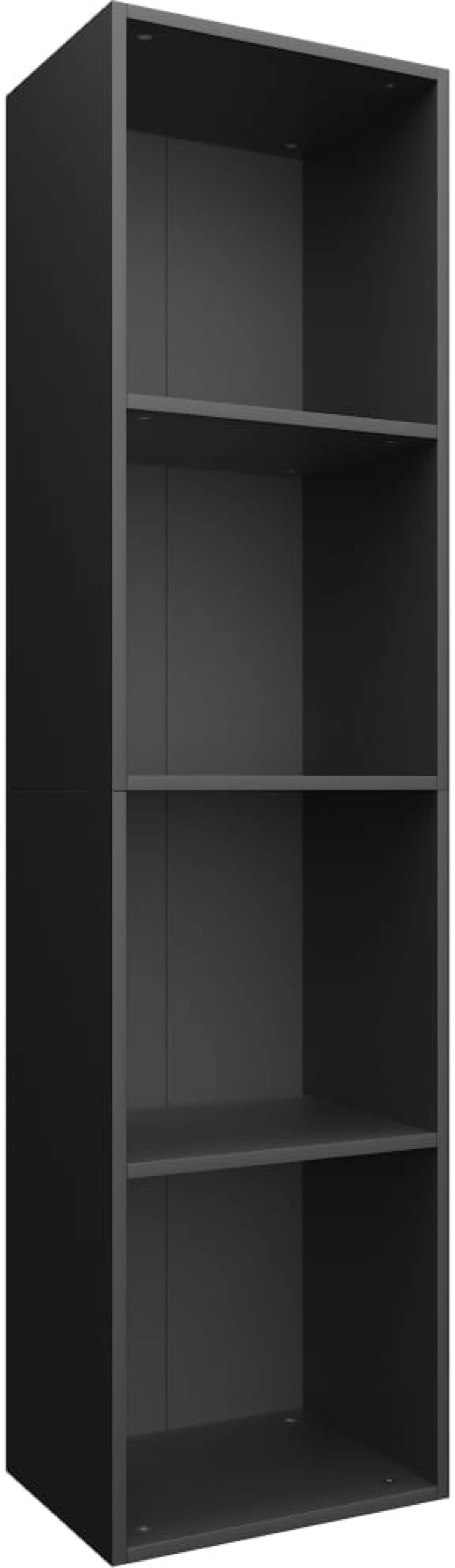 vidaXL Βιβλιοθήκη/Έπιπλο Τηλεόρασης Μαύρο 36x30x143 εκ. Μοριοσανίδα N/A Μαύρο