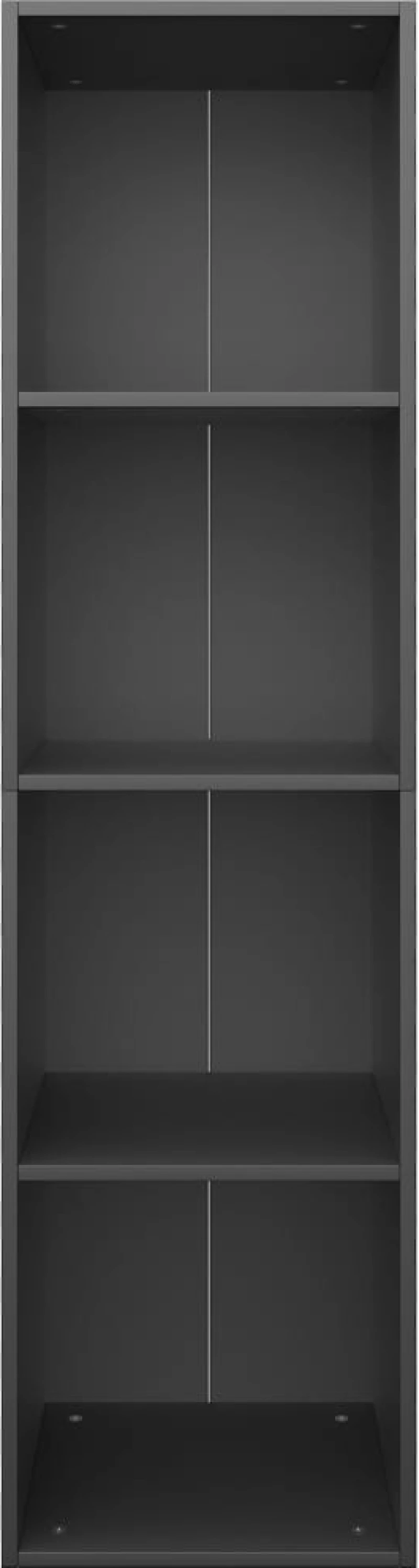 vidaXL Βιβλιοθήκη/Έπιπλο Τηλεόρασης Μαύρο 36x30x143 εκ. Μοριοσανίδα N/A Μαύρο