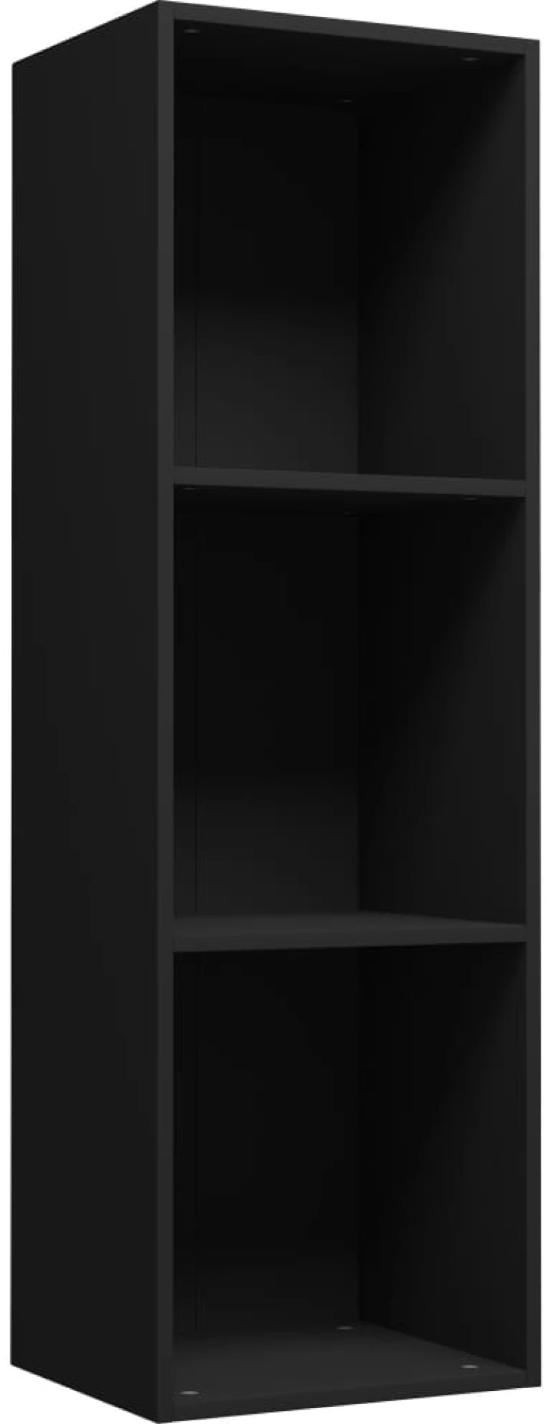 vidaXL Βιβλιοθήκη/Έπιπλο Τηλεόρασης Μαύρο 36x30x114 εκ. Μοριοσανίδα N/A Μαύρο