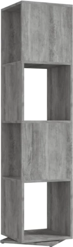 vidaXL Ντουλάπι Περιστρ. Γκρι Σκυρ. 34,5x34,5x147,5 εκ. Μοριοσανίδα N/A Γκρι